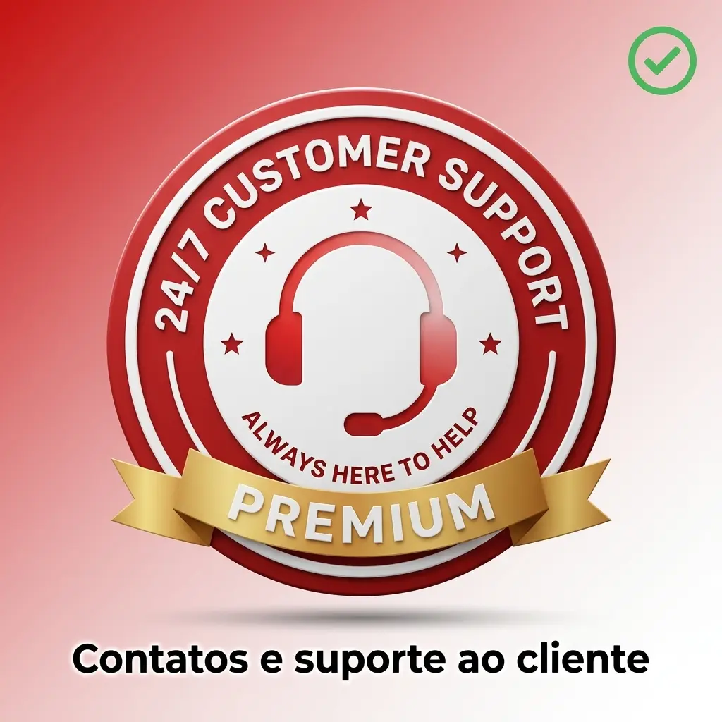 Canais de suporte ao cliente: chat ao vivo, email, central de ajuda e mensagens da conta