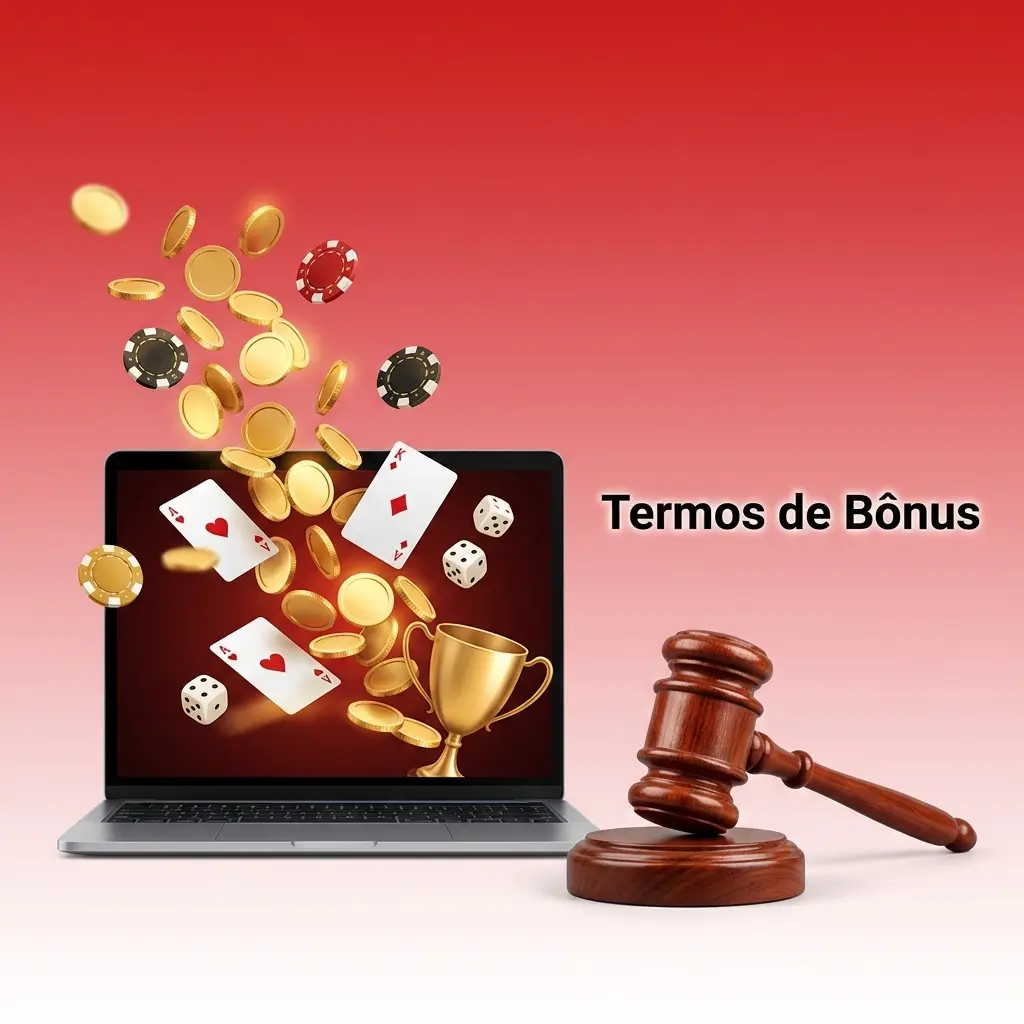 Card de Termos de Bônus com regras de uso do saldo promocional, rollover, validade e limites para 2026