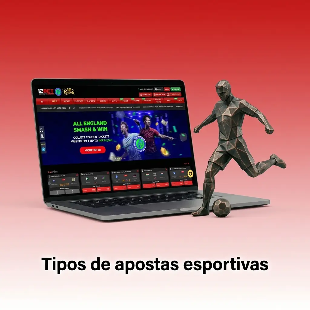 Tipos de apostas esportivas no Brasil: futebol, basquete, tênis, lutas e vôlei com mercados ao vivo