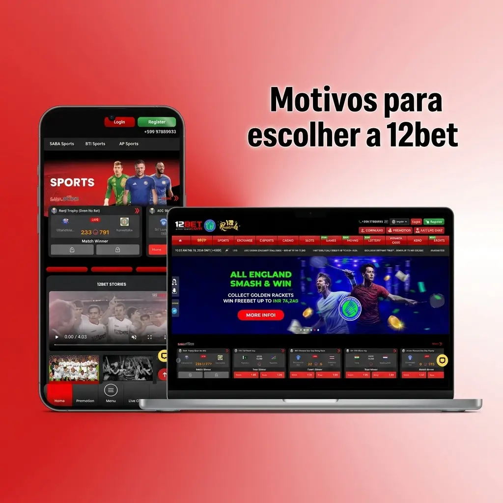 Motivos para escolher a 12bet: apostas esportivas, cassino, cripto, app móvel e bônus em uma conta