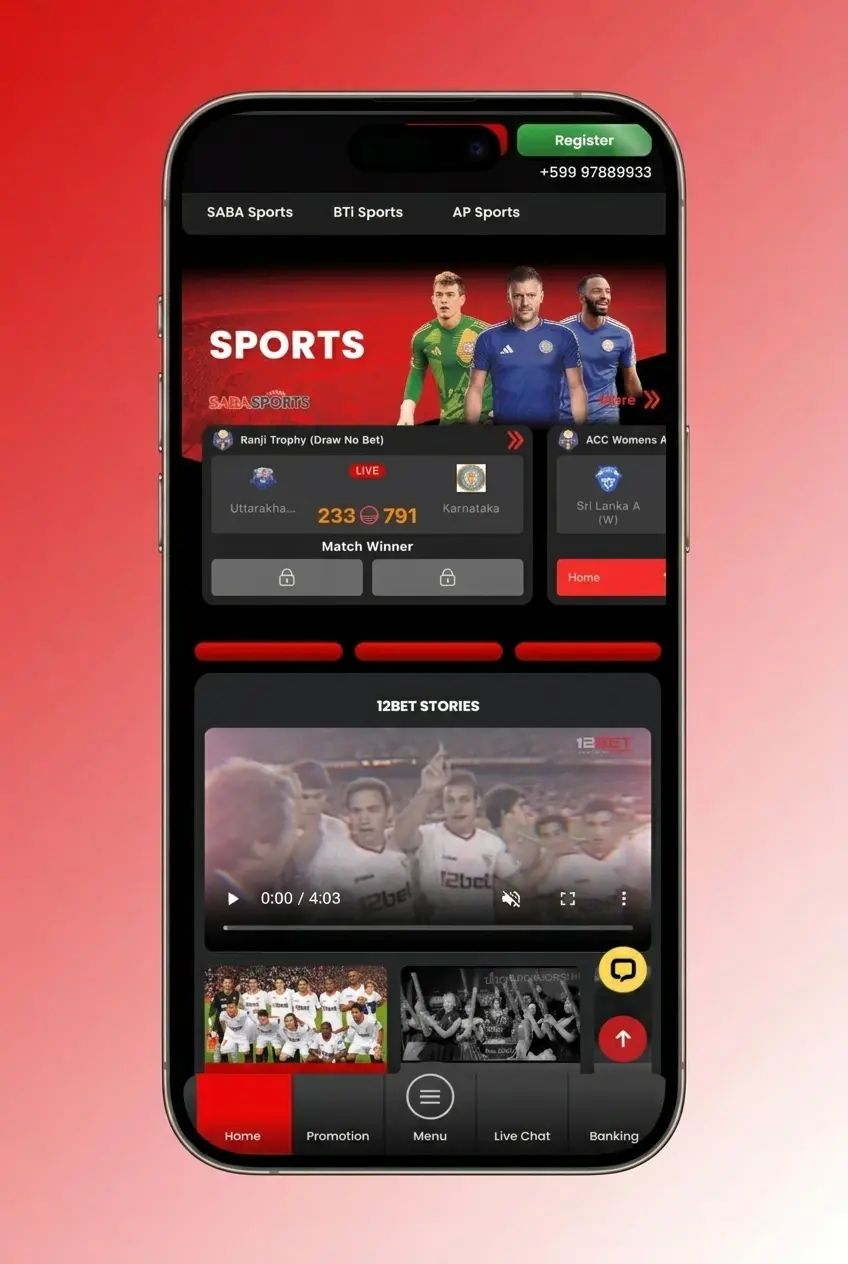 Passo a passo para começar a apostar no app 12bet com apostas pré-jogo, ao vivo e boletim mobile
